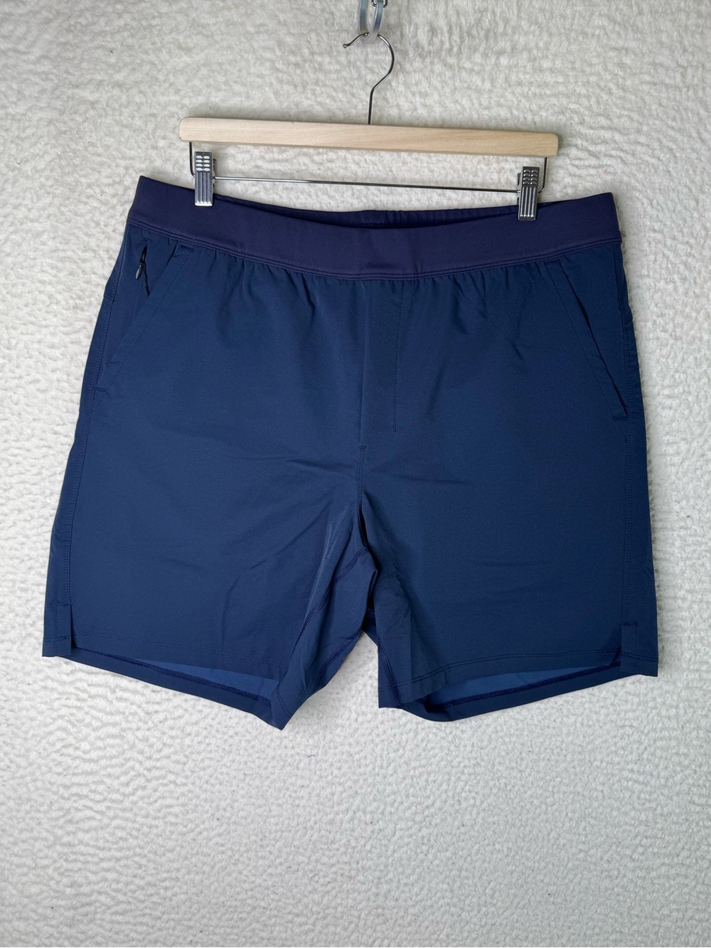 Public Rec Flex Short Lined 7 1/2" Athletic Shorts Size 38 Navy Hybrid